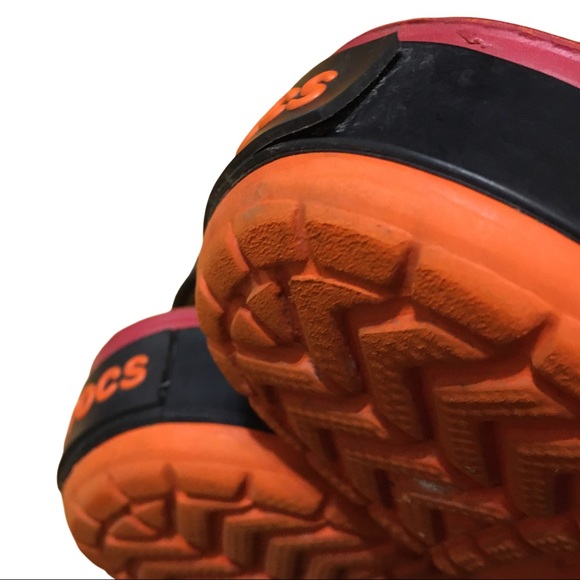 Crocs Hawaii Sunset Palm Trees Orange Slippers 8 - Picture 6 of 10